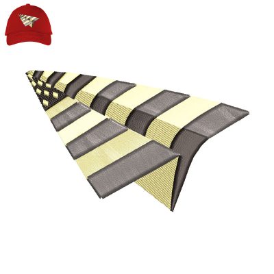Flag 3d Puff Embroidery logo for Cap.