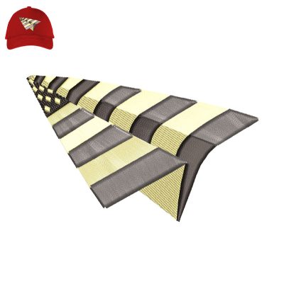 Flag 3d Puff Embroidery logo for Cap.