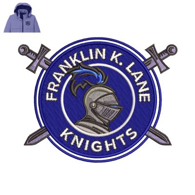 Franklin K Lane Knights Embroidery logo for Jacket.