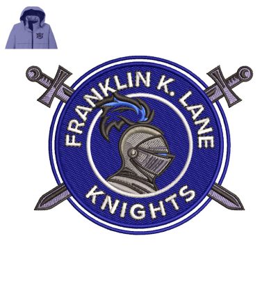 Franklin K Lane Knights Embroidery logo for Jacket.