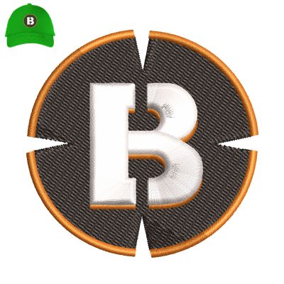 Letter B 3d Puff Embroidery logo for Cap.