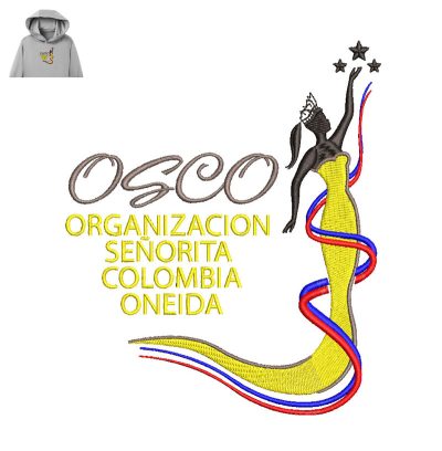 Osco Organizacion Embroidery logo for Hoodie.