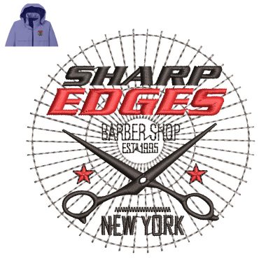 Sharp Edges Embroidery logo for Jacket.
