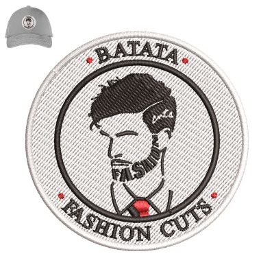 Batata Fashion Cuts Embroidery logo for Cap.