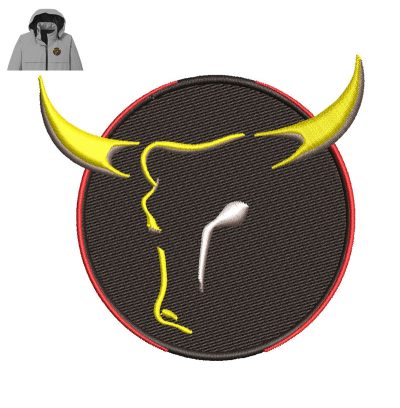 Evil Bull Embroidery logo for Jacket.