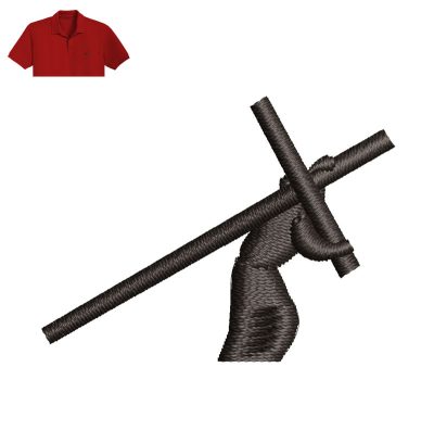 Historical Crossbows Embroidery logo for Polo Shirt.