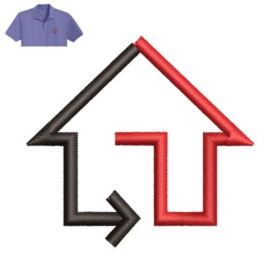 Home Systems Embroidery logo for Polo Shirt.