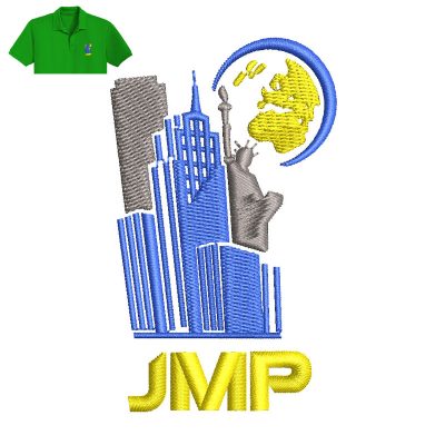 JMP USA Group Embroidery logo for Polo Shirt.