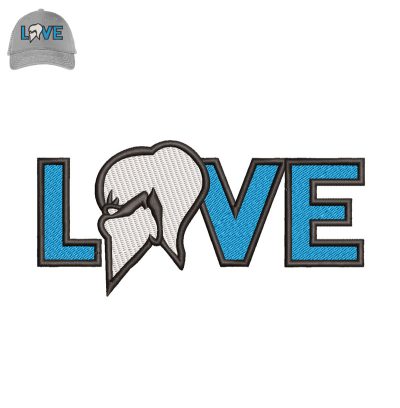 LOVE Embroidery logo for Cap.