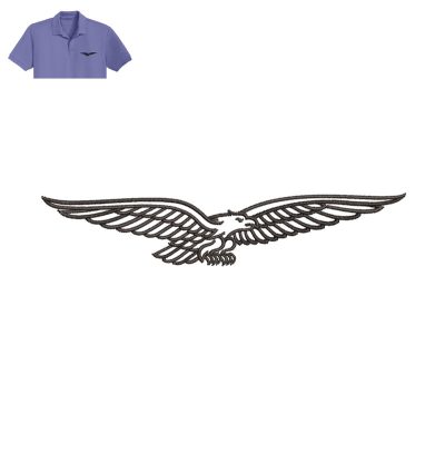 Moto Guzzi Eagle Embroidery logo for Polo Shirt.
