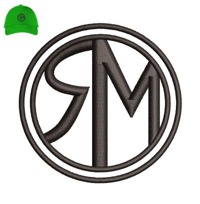 RM Monogram Embroidery logo for Cap.