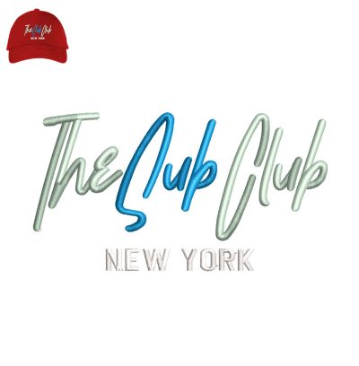 The Club Cleak 3d Puff Embroidery logo for Cap.