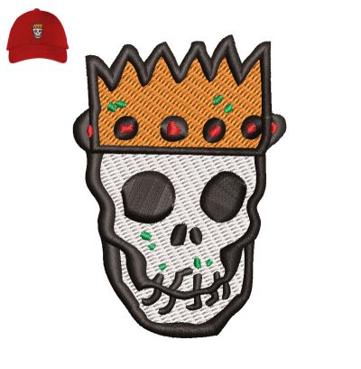 Dead King Embroidery logo for Cap.