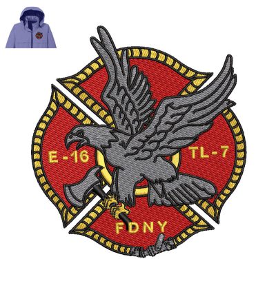 FDNY Rescue Company Embroidery logo for Jacket.
