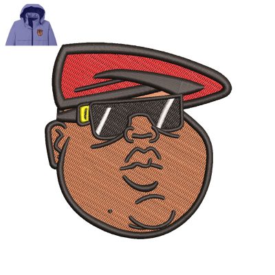 Notorious Big Embroidery logo for Jacket.