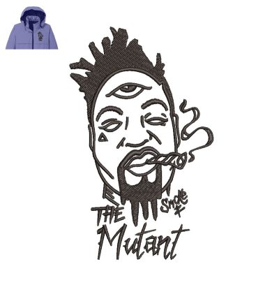 The Smoke Mutant Embroidery logo for Jacket.