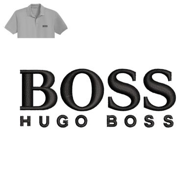 Hugo Boss Embroidery logo for Polo Shirt.