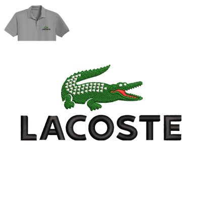 Lacoste Embroidery logo design