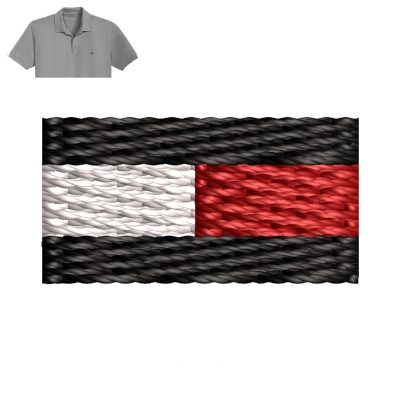 Tommy Hilfiger flag Embroidery logo for Polo Shirt.