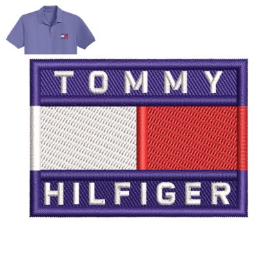 Tommy Hilfiger Embroidery logo for Polo Shirt.