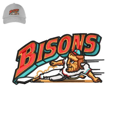 Buffalo Bisons Embroidery logo for cap.