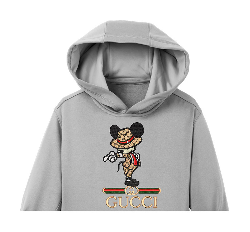Michael Mickey gucci Embroidery logo for hoodie.