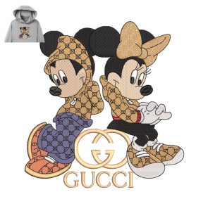 Micky And Minnie Gucci Embroidery | Embroidery Near me | Emb