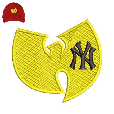 New York Wu Embroidery logo for Cap.