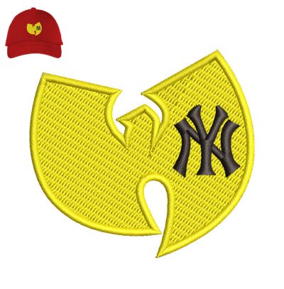 New York Wu Embroidery logo for Cap.