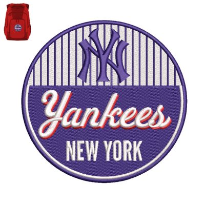New York Yankees Embroidery logo for bag.