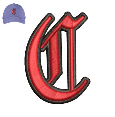 Old English C 3d Embroidery logo for Cap.