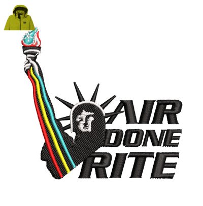 Air Done Rite Embroidery logo for Jacket.
