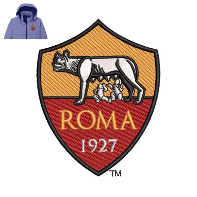 As Roma Embroidery logo for Jacket.