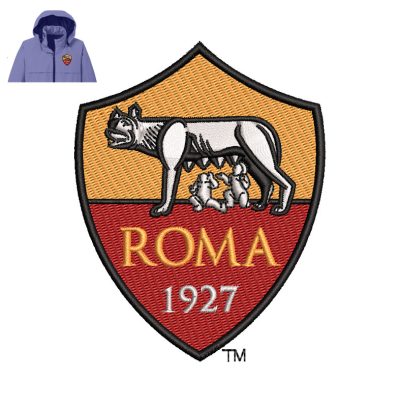 As Roma Embroidery logo for Jacket.