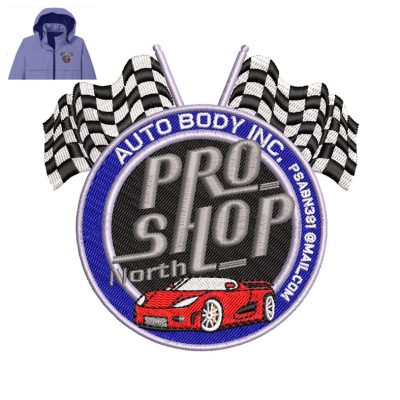 Auto body pro shop Embroidery logo for Jacket.
