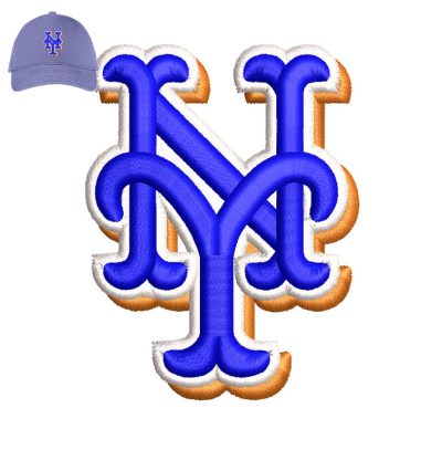 New York Mets Embroidery logo for Cap.