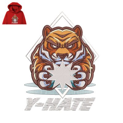 Tiger Star Embroidery logo for Hoodie.