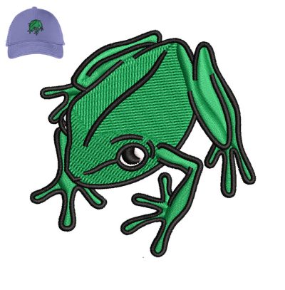 Tree Frog Embroidery logo for Cap.