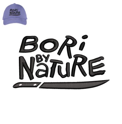 Bori by Nature Embroidery logo for Cap.