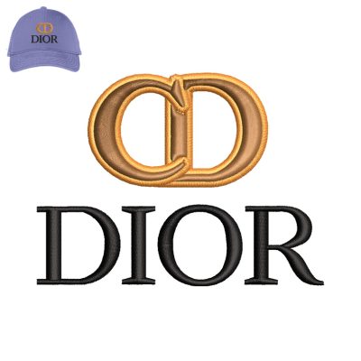 CD Dior Embroidery logo for Cap.
