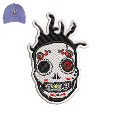Day of the Dead Embroidery logo for Cap.