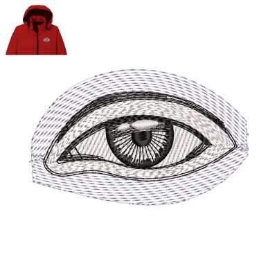 Man Eye Embroidery logo for Jacket.