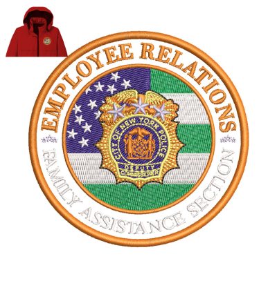 New York City Police Embroidery logo for Jacket.
