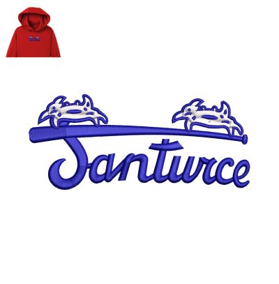 Santurce Embroidery logo for Hoodie.