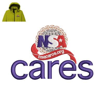 NSA Cares Embroidery logo for Jacket.