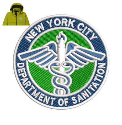 NYC Sanitation Department Embroidery logo for Jacket.