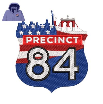 precinct 84 Embroidery logo for Jacket.