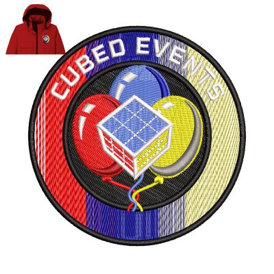 Cubed Events Embroidery logo for Jacket.