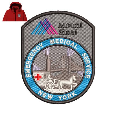 Mount Sinai Health Embroidery logo for Jacket.