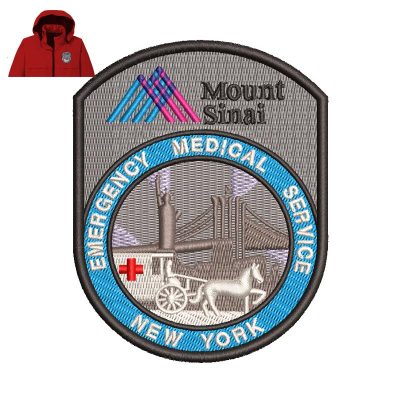 Mount Sinai Health Embroidery logo for Jacket.